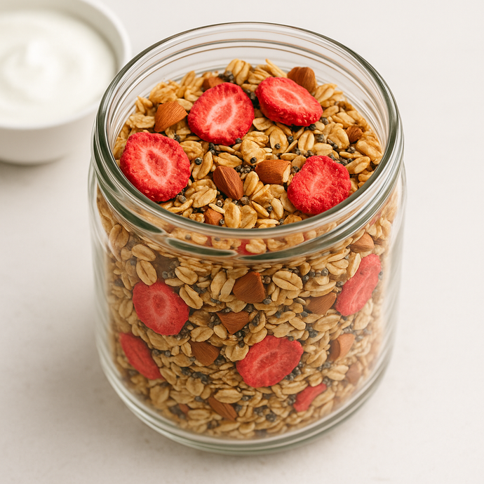 Erdbeer-Crunch-Müsli - fruchtig, knusprig, natürlich