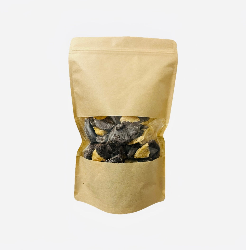 Getrocknete Ananas mit Zartbitter-Schokolade