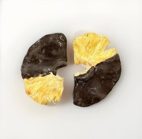 Getrocknete Ananas mit Zartbitter-Schokolade