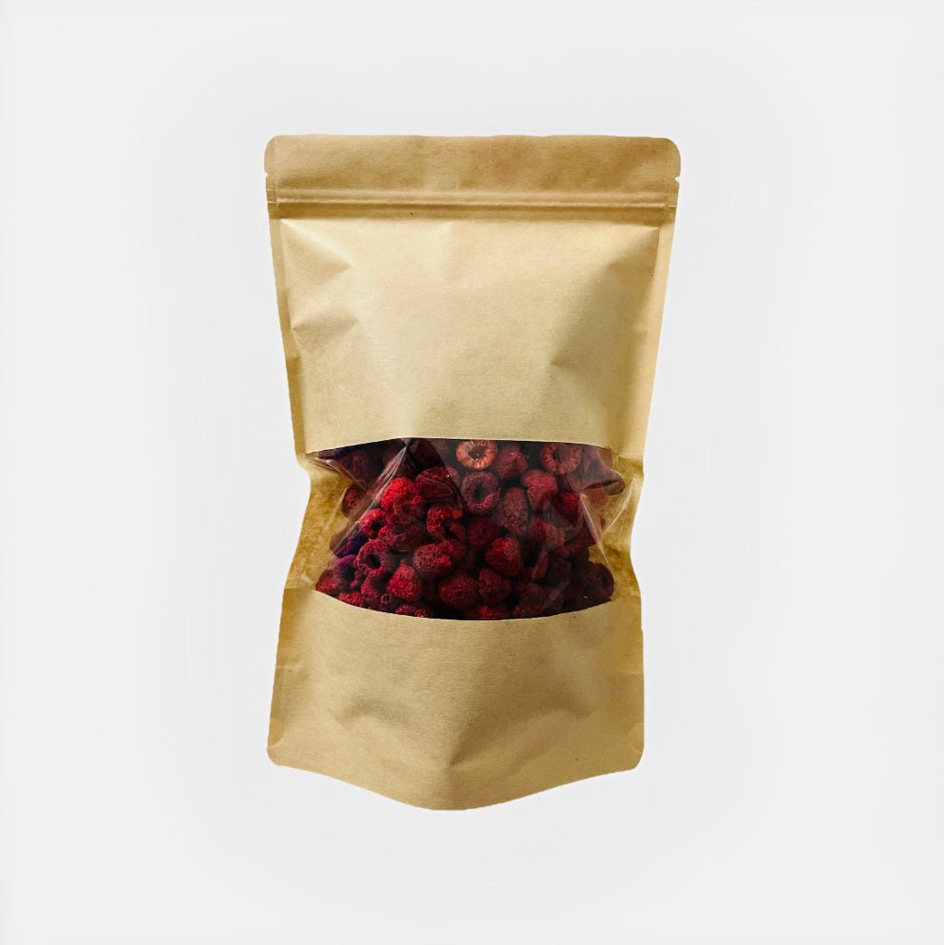 Gefriergetrocknete Himbeeren