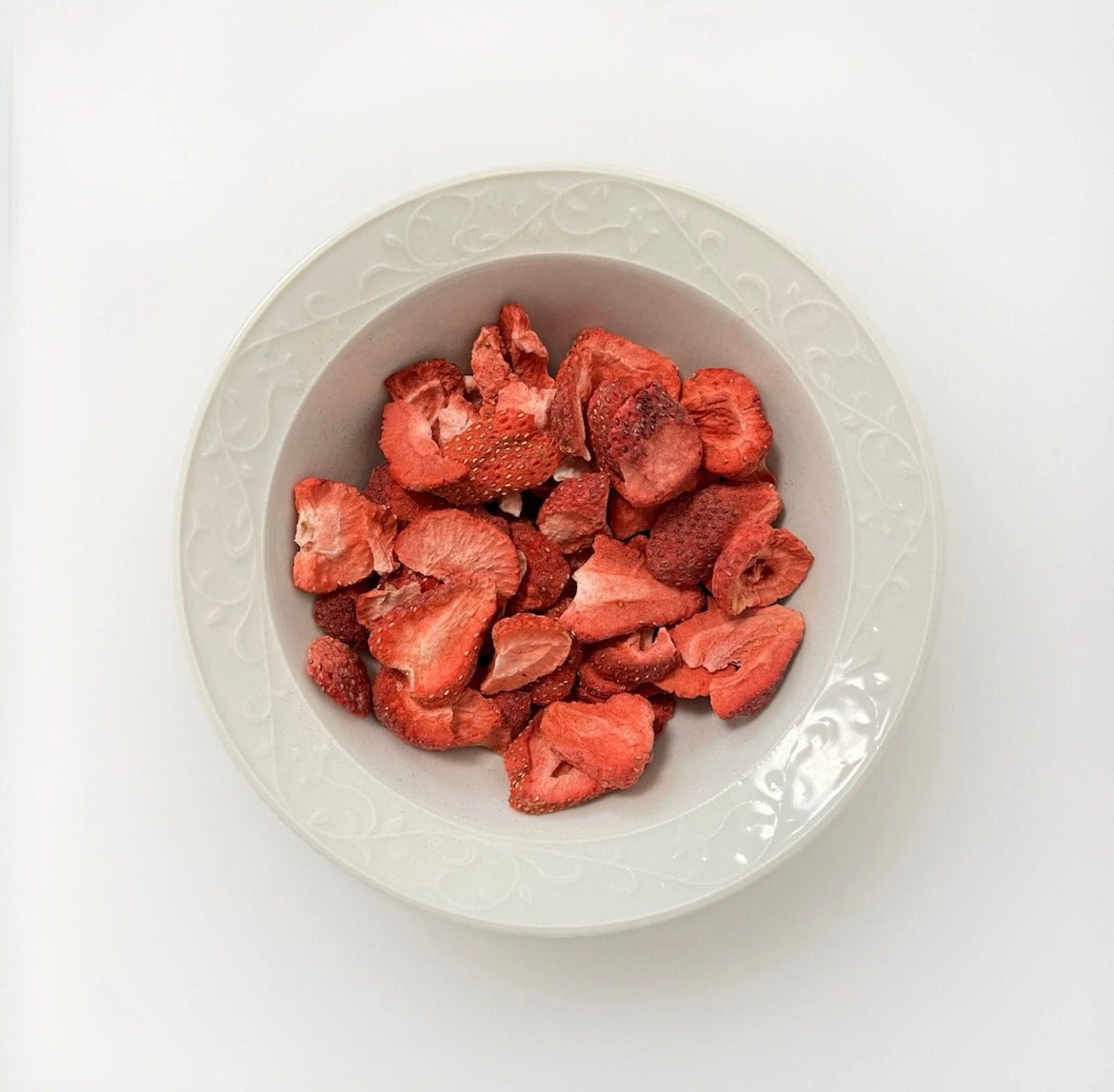 Gefriergetrocknete Erdbeerscheiben