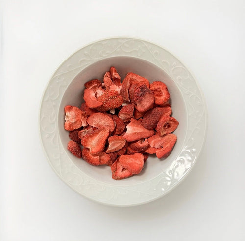 Gefriergetrocknete Erdbeerscheiben